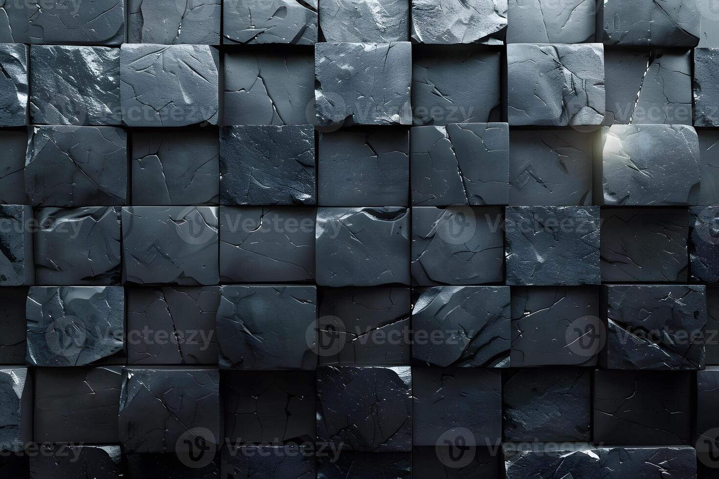 Abstract Geometric Texture of Dark Slate Tiles for Modern Design Projects photo