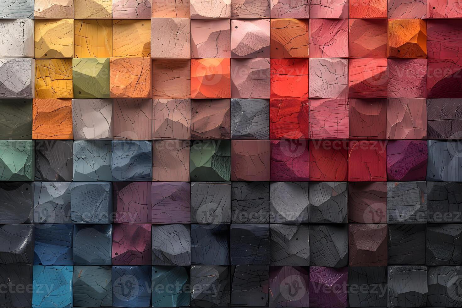 Vibrant Abstract Color Blocks Art for Modern Wall Decor and Design Inspiration photo