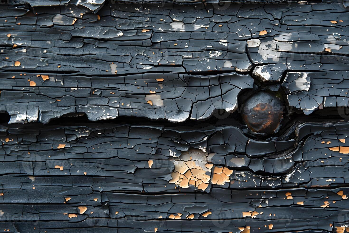 Charred Textures on Weathered Wood Surface - Ideal for Background or Design Elements photo