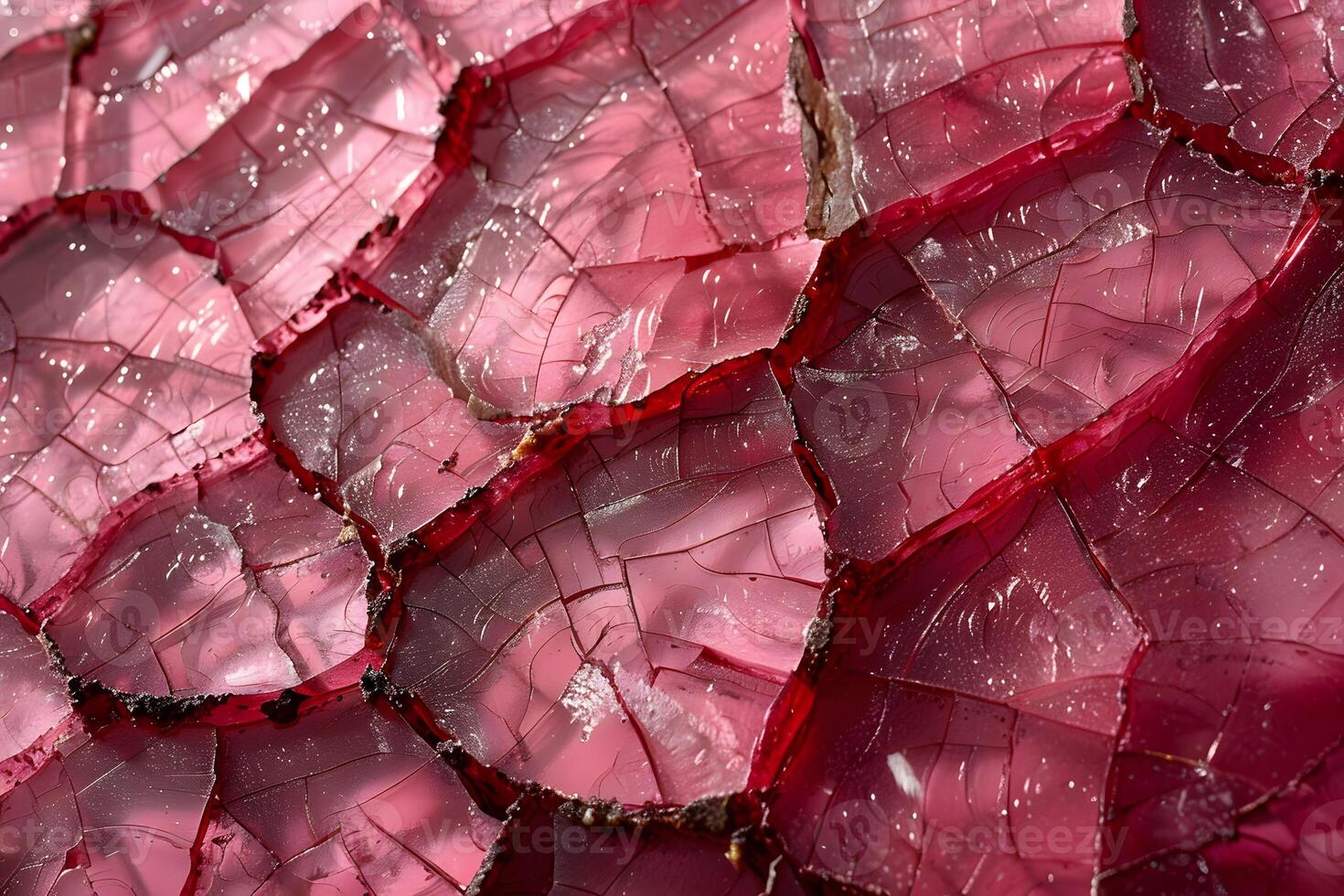Abstract Macro of Red Gemstone Texture for Artistic Background and Design photo