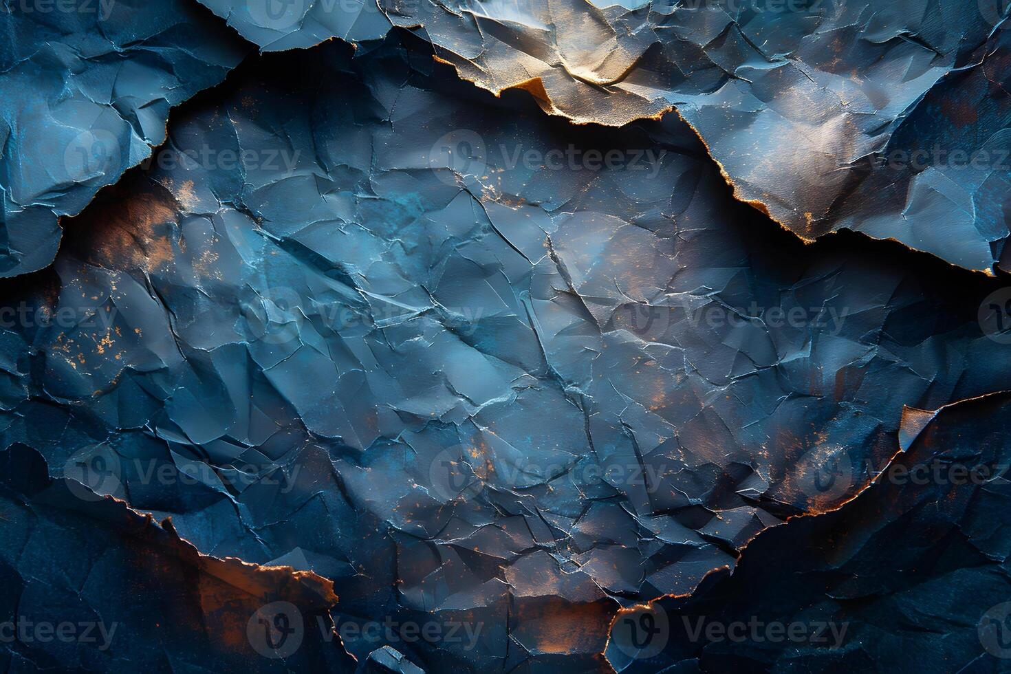 Abstract Blue and Gold Textured Background for Creative Design Projects photo