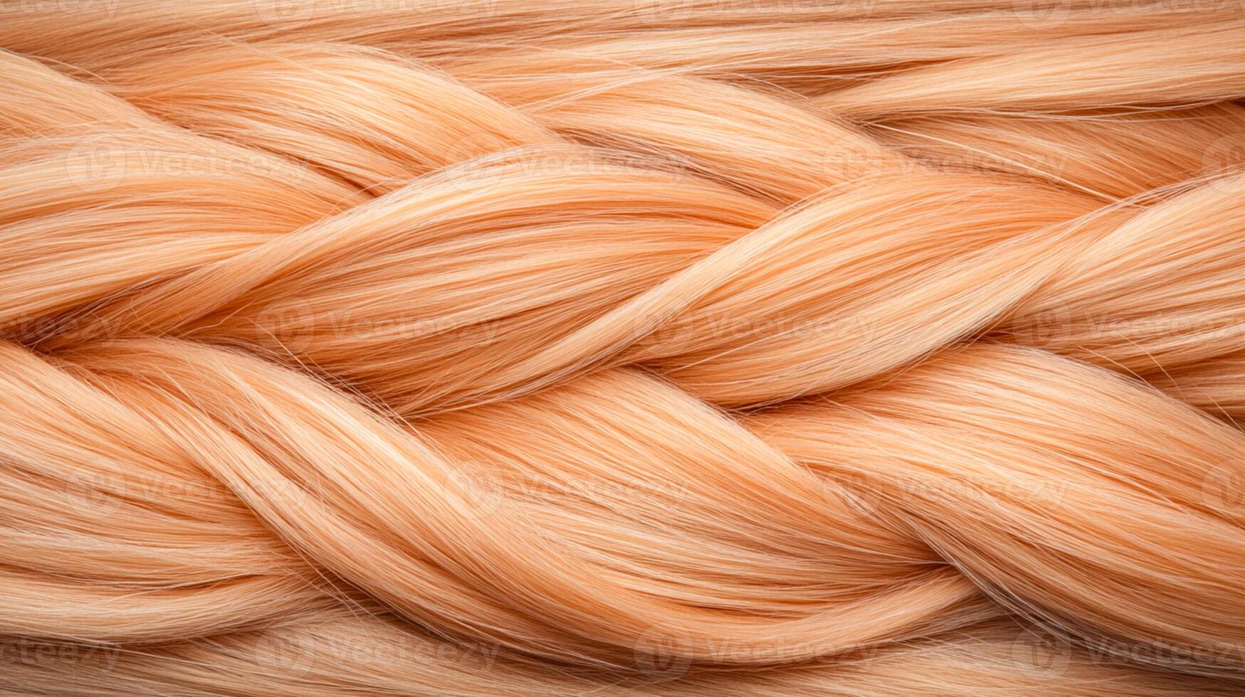 Generated Image closeup of a single strand of hair , pattern and texture photo