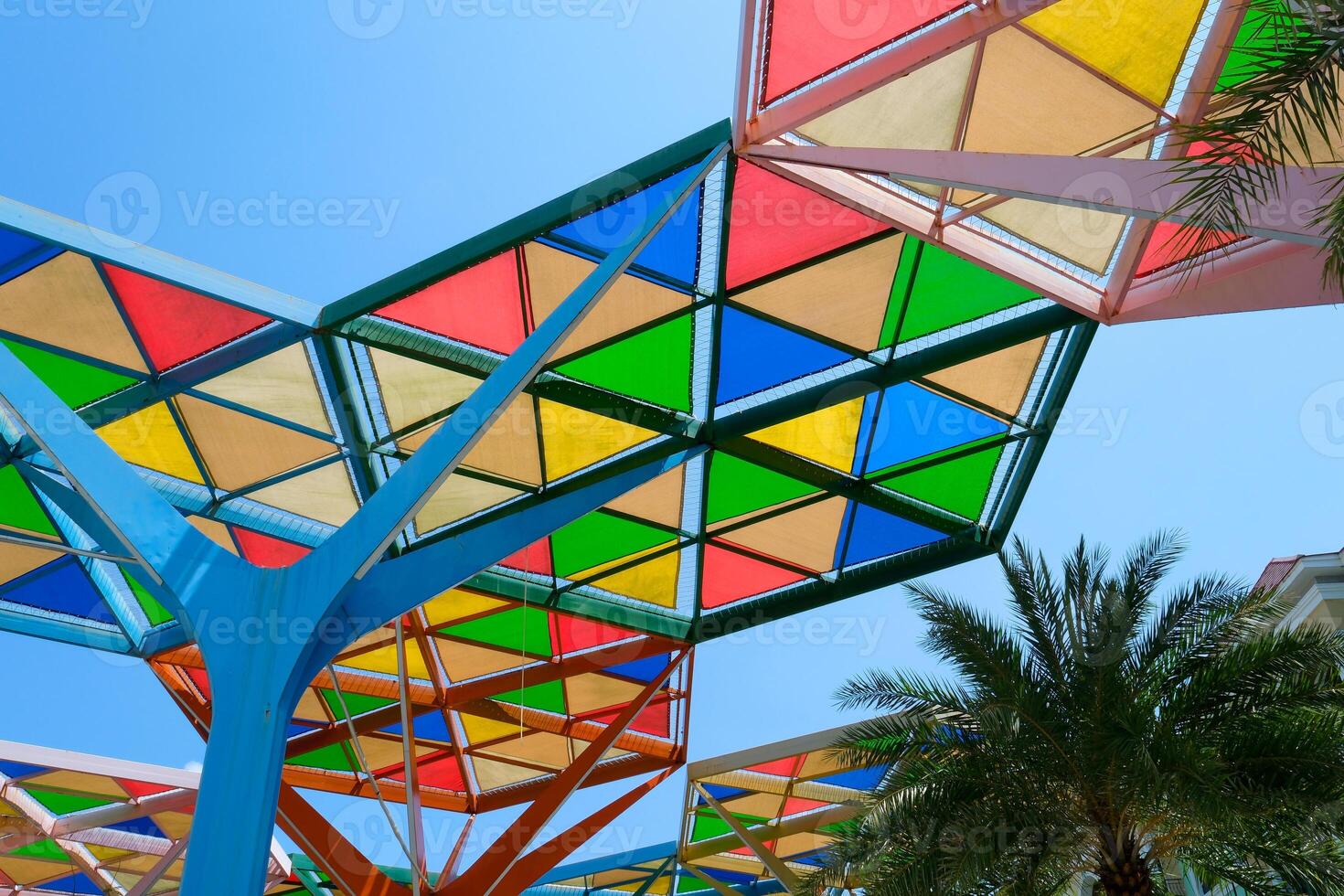Phu Quo Island Vietnam Grand World Beautiful morning at Grand World on Phu Quoc island, many colorful house photo