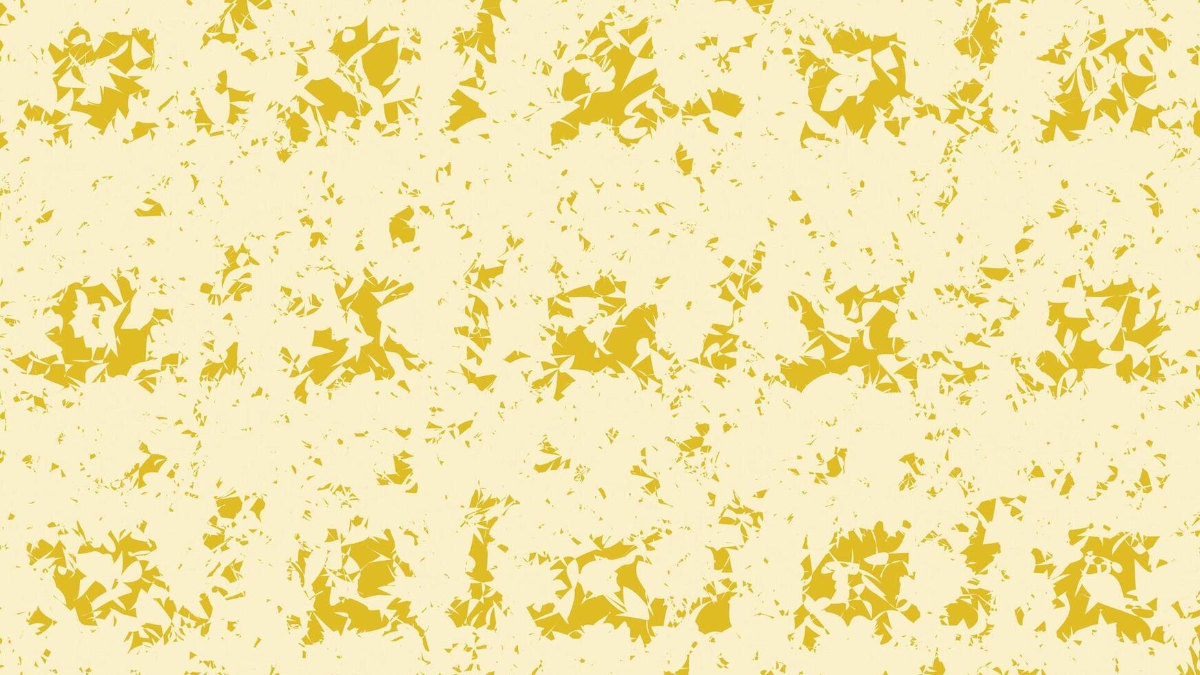 Distressed grunge texture background with a rough, worn appearance. Pale yellow hue evoking a vintage or antique aesthetic. Irregular shapes and lines creating a textured, abstract design. vector