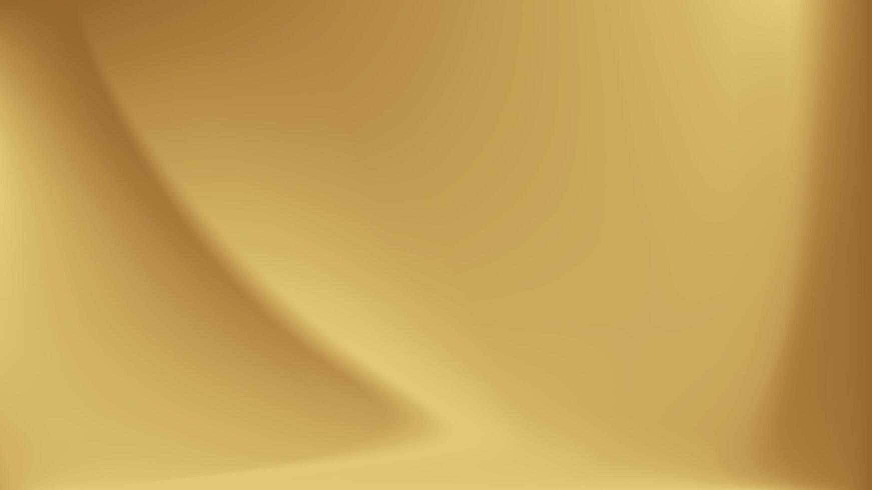 Gold abstract blurred gradient background. illustration. vector