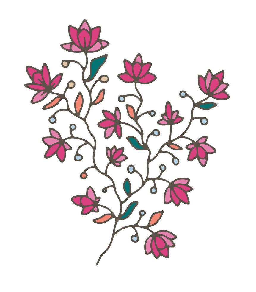 Abstract Leaf Cluster Design vector