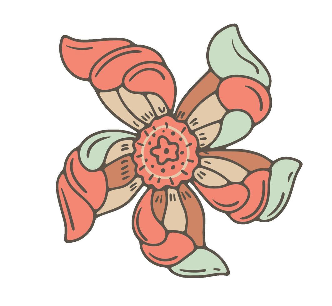 Decorative Abstract Floral Art vector