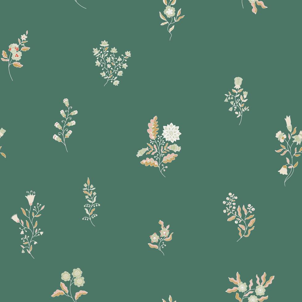 Bright Spring Seamless Floral Pattern vector