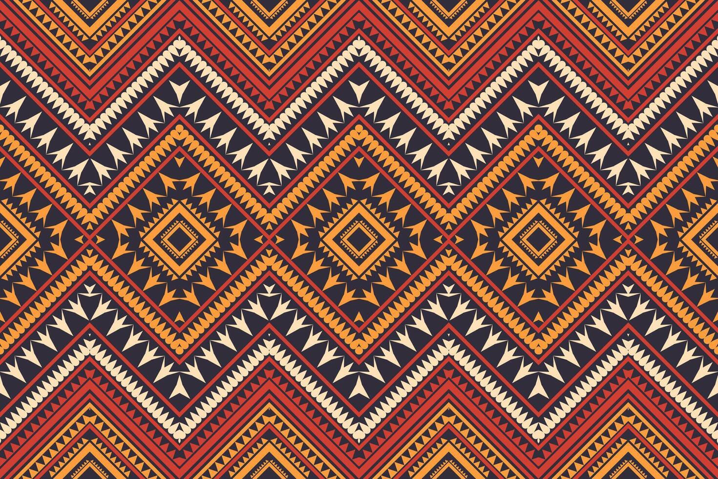 Abstract fabric pattern design, ancient tribal pattern design for fabric pattern. Shirts, pants, pillows, blankets, etc. vector