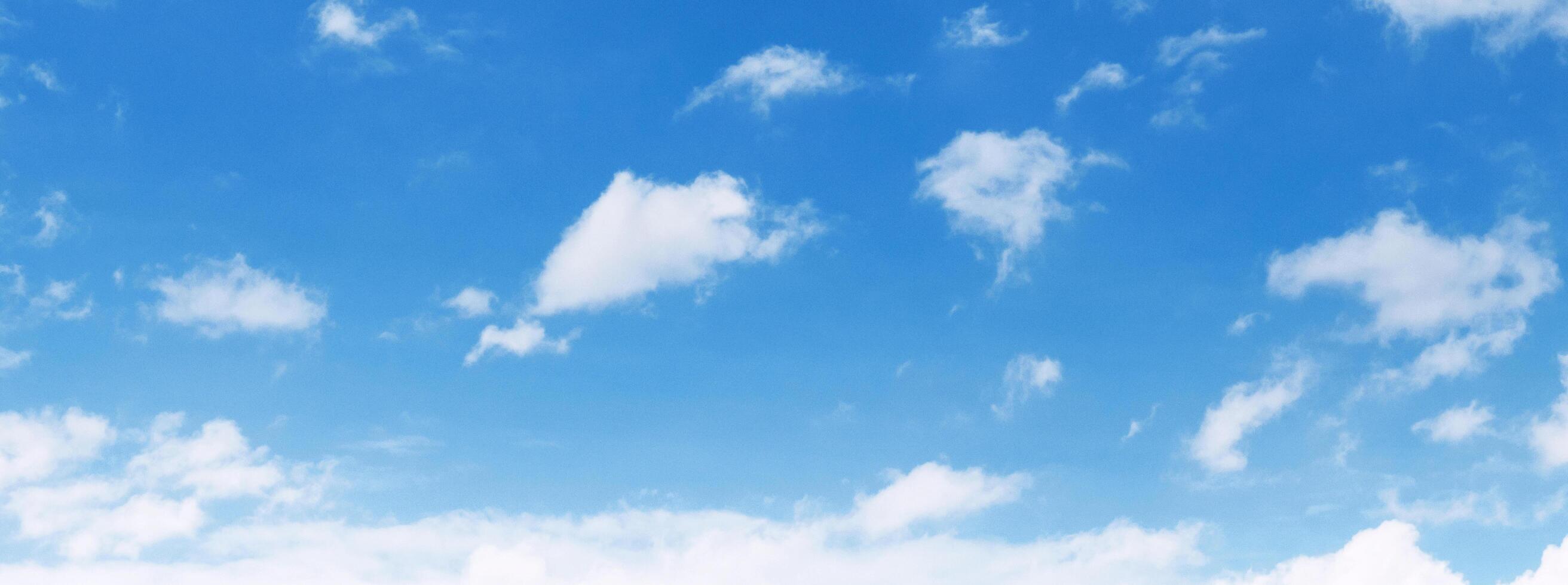 sky is blue and clear with a few clouds scattered throughout photo
