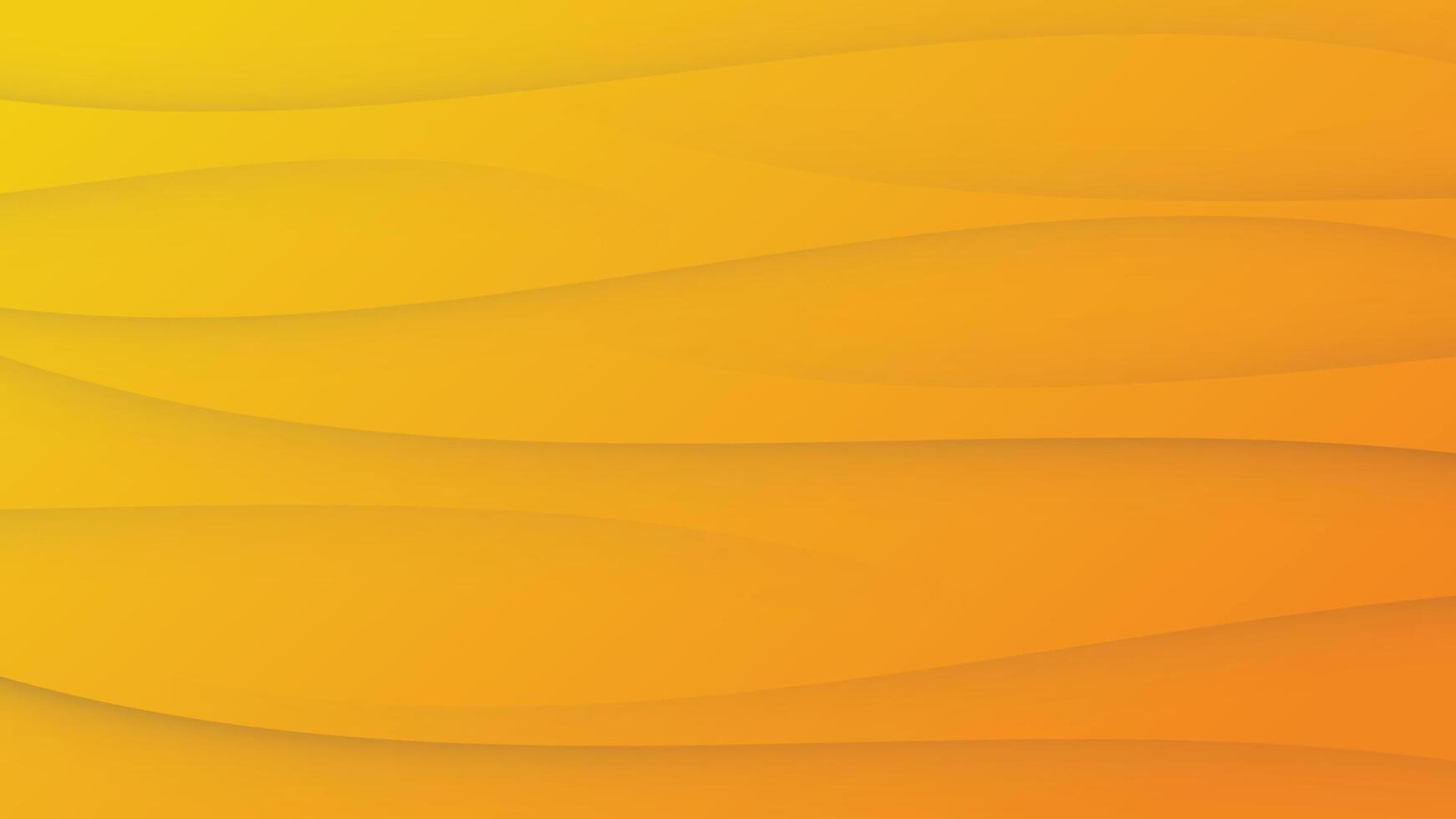 Abstract modern gradient yellow and orange color light and shadow background vector