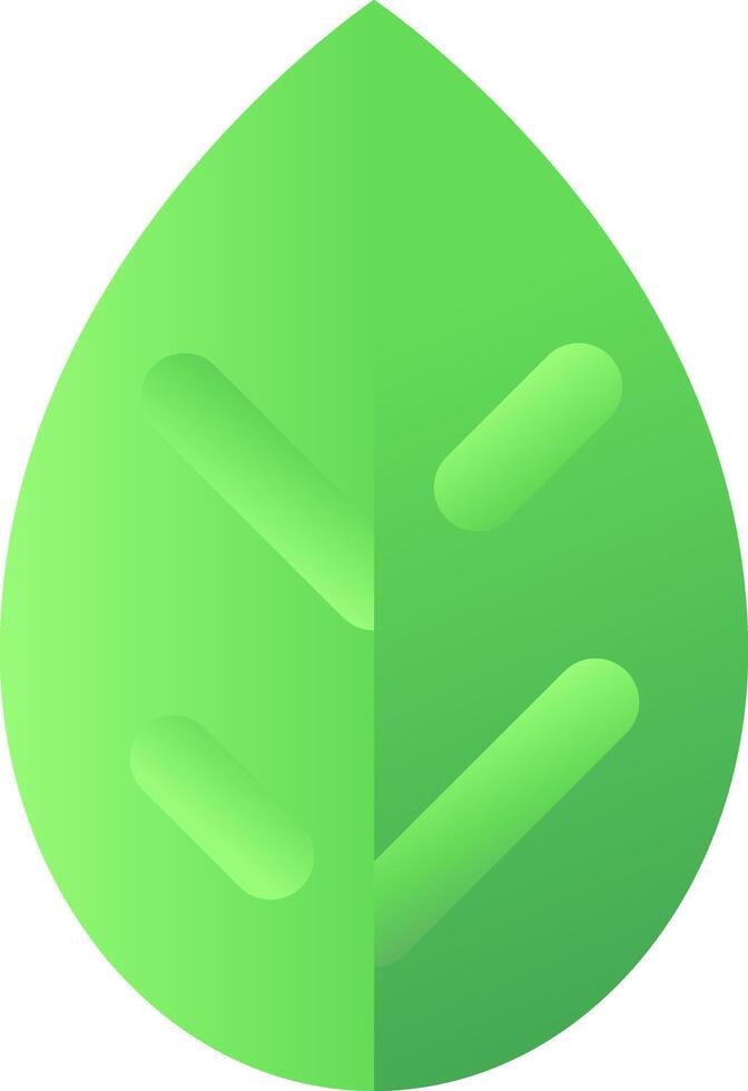 Light green leaf nature symbol icon vector