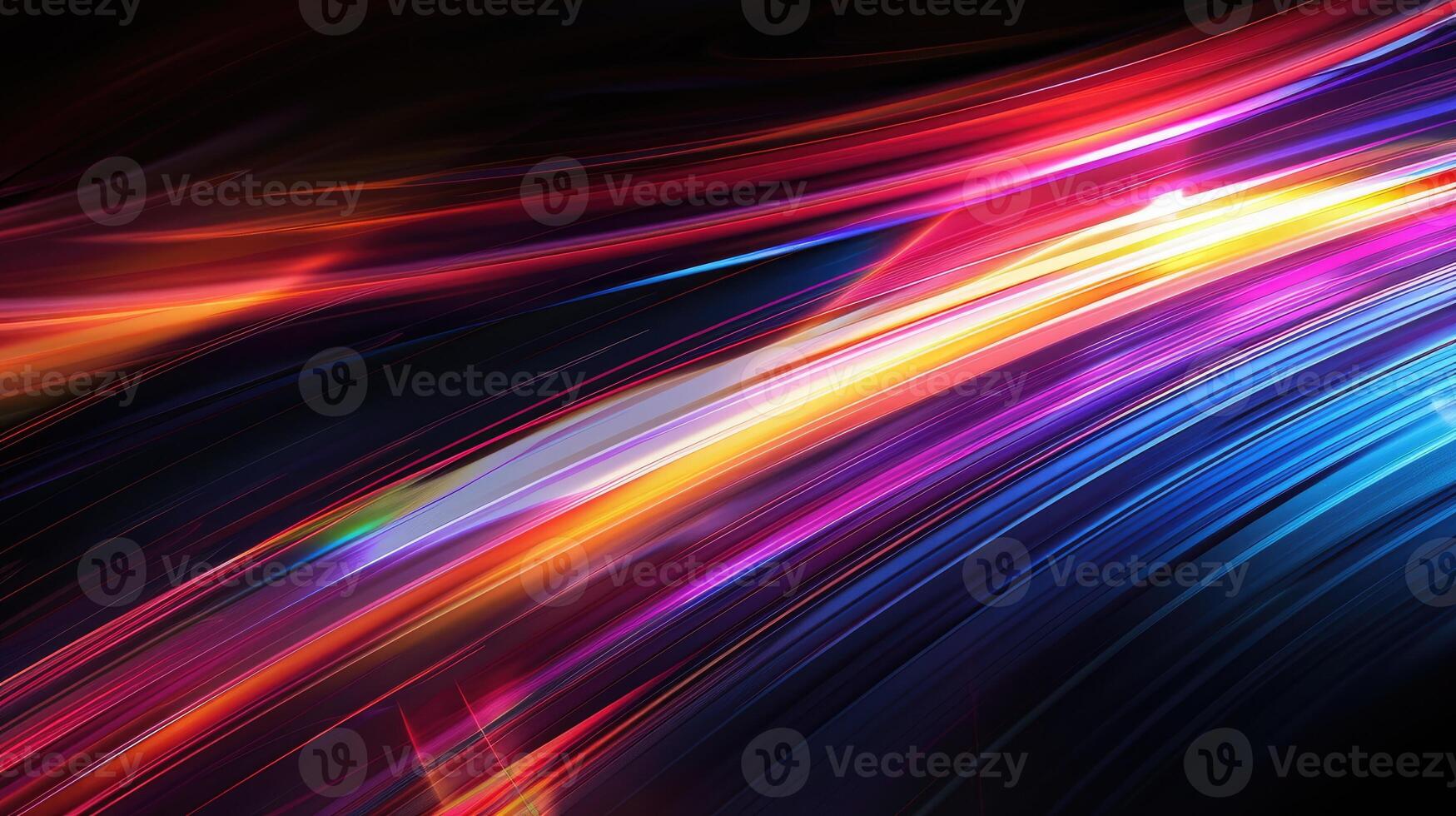 beautiful light speed line background on black background abstract design photo