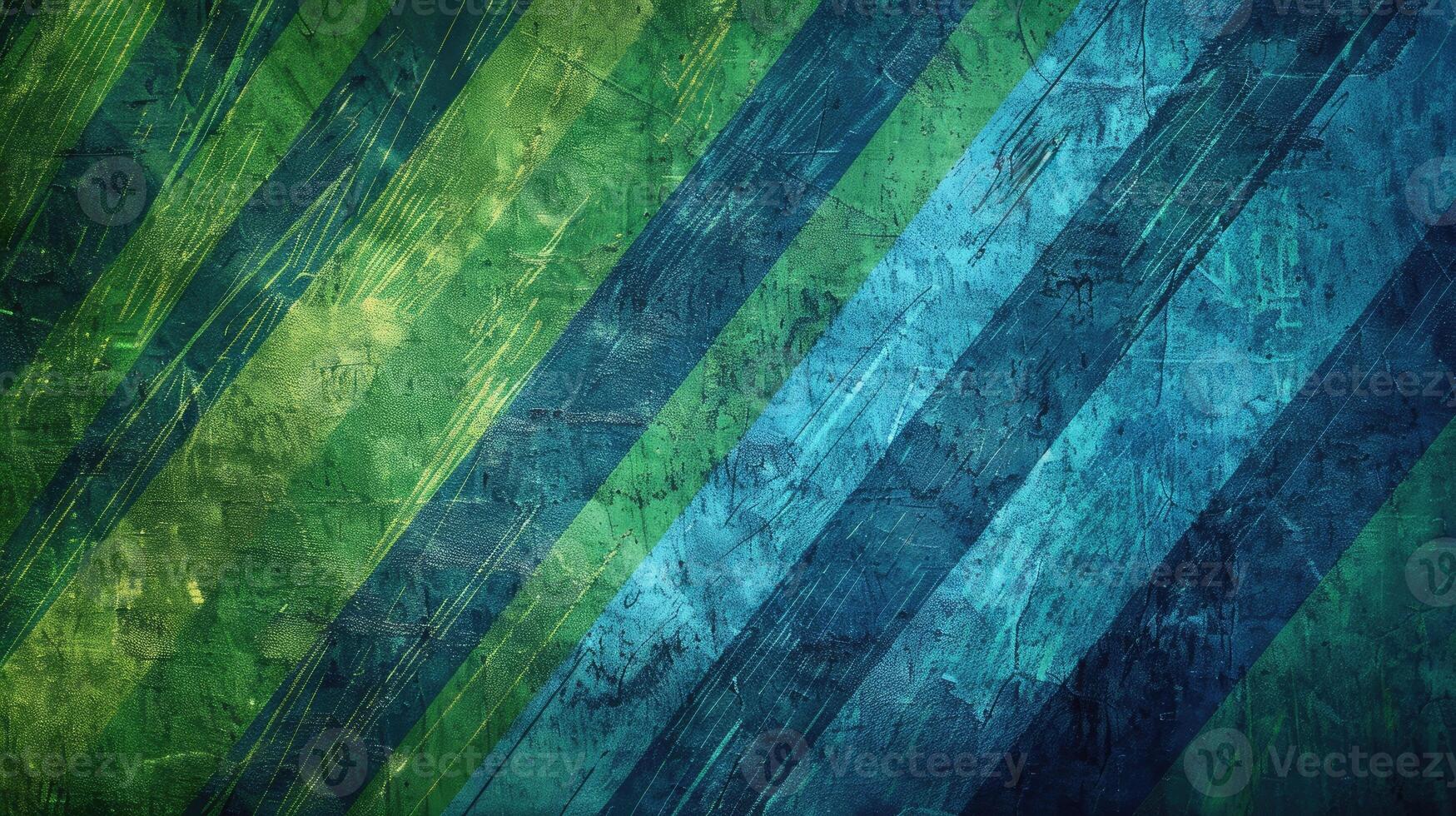 Blue and green grunge stripes abstract tech background photo