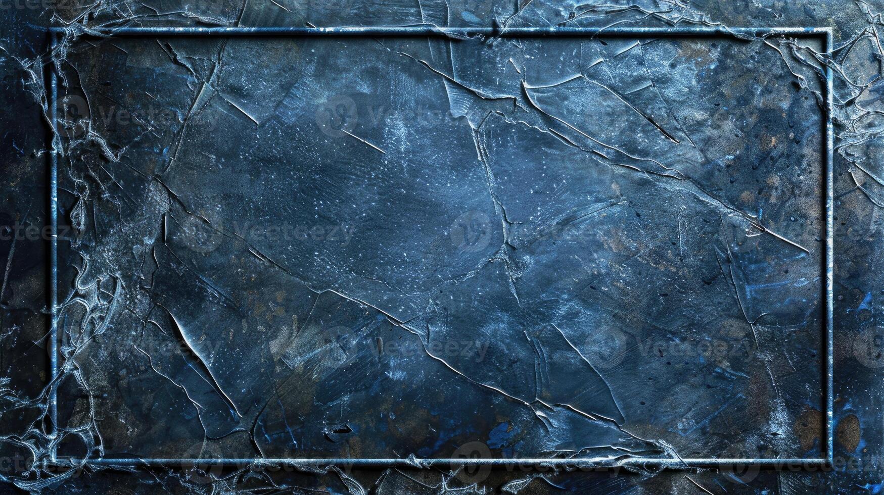 A blue marble background with a square frame photo