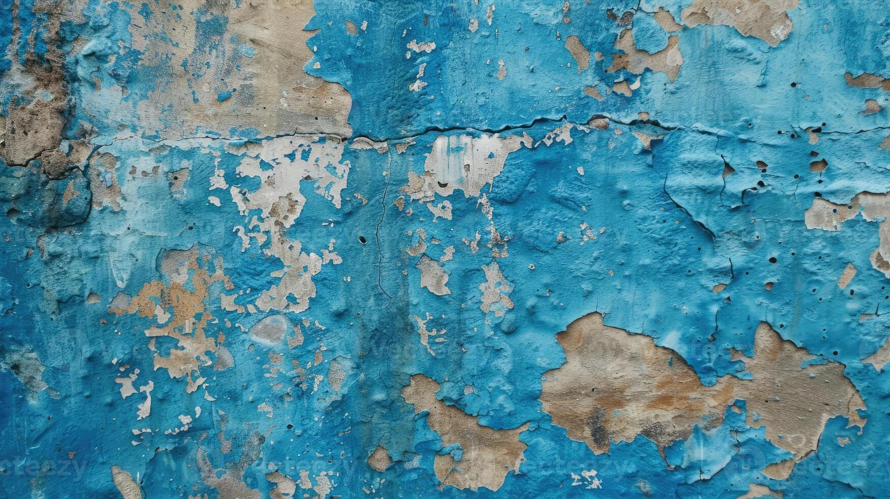A close up of a blue painted wall photo