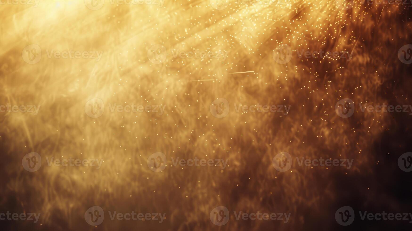Golden light background with water and fire photo