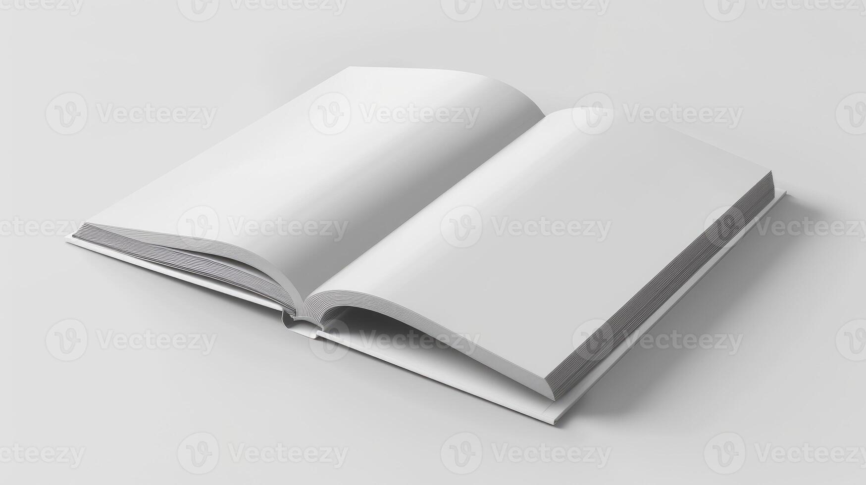 Blank catalog, brochure, magazines or book mock up on white background. cover template photo