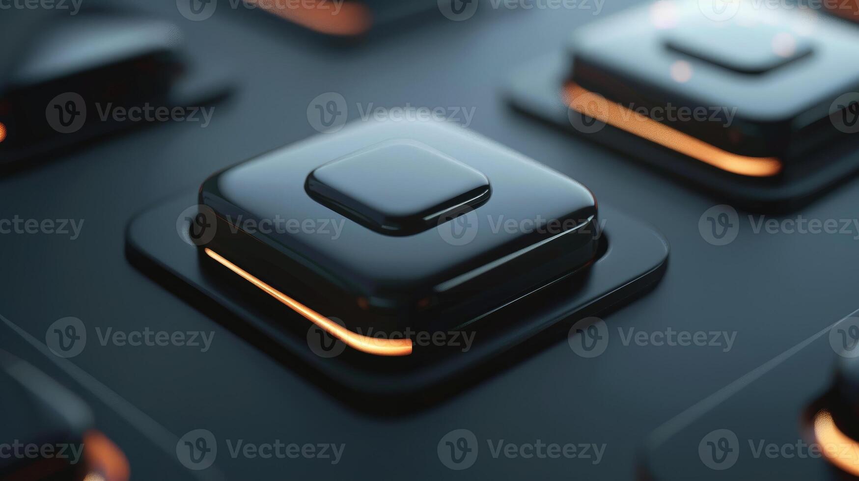 on off toggle switch turned on. Business startup concept. 3D Rendering photo