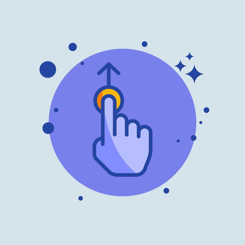 Drag flat illustration. Cursor signs illustration. vector