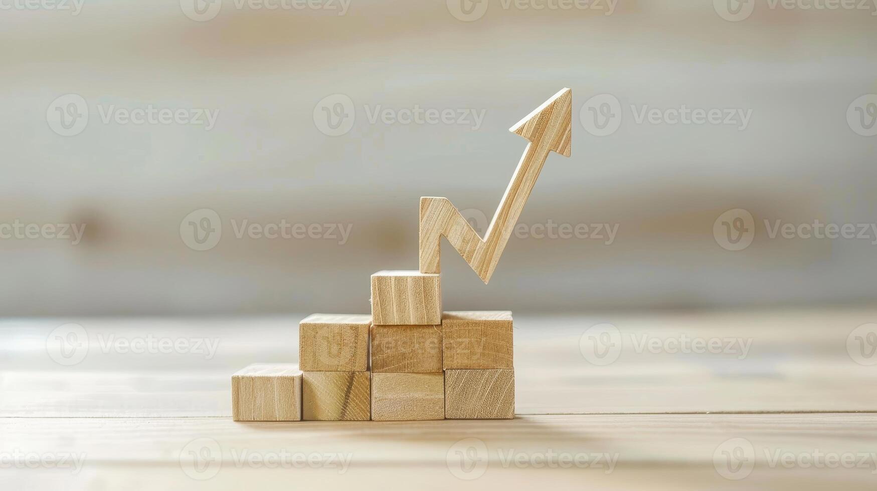 Business Growth Concept Background with Rising Graphs and Success Indicators photo