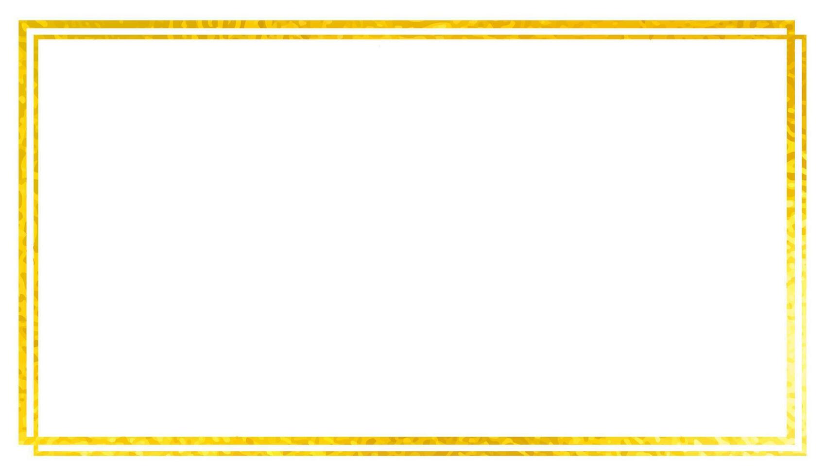 Golden texture frame decorative border illustration vector