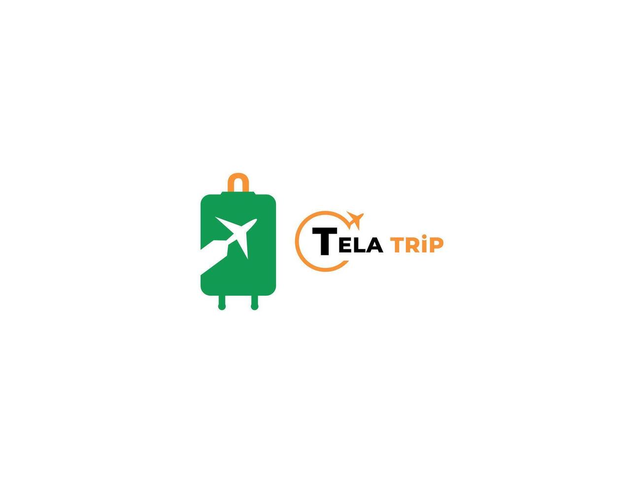 Travel concept logo design vector