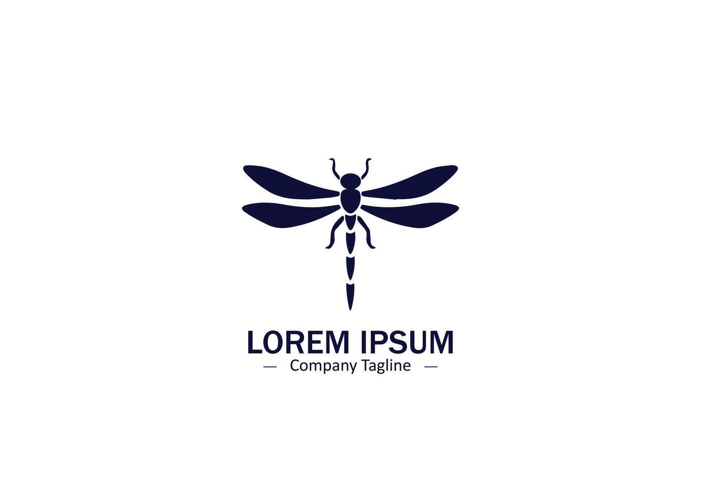 Graceful Dragonfly Logo vector