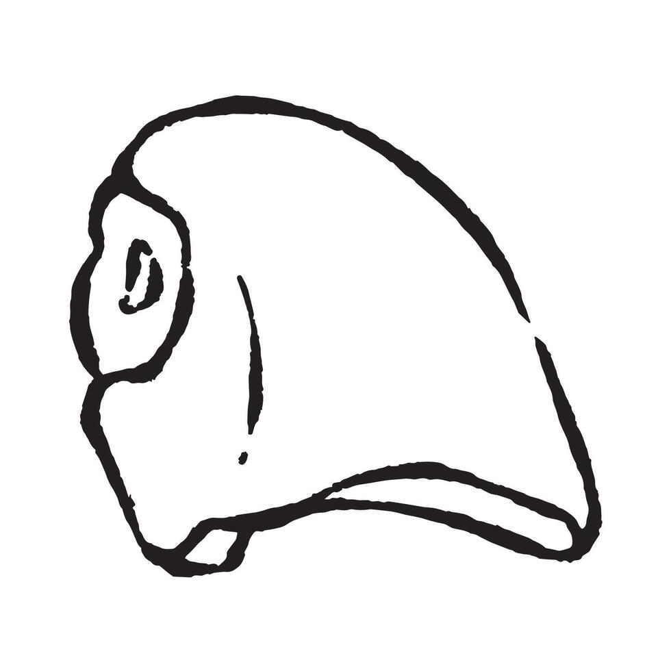 Chicken breast line art vector