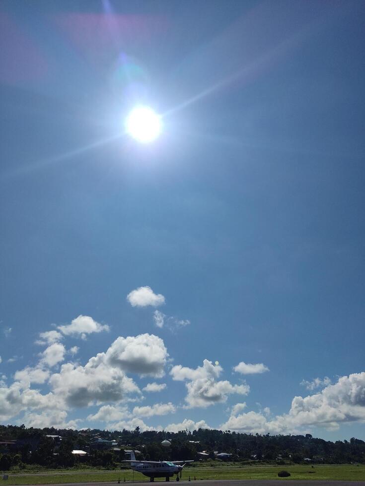 beautiful clouds are in the sky photo