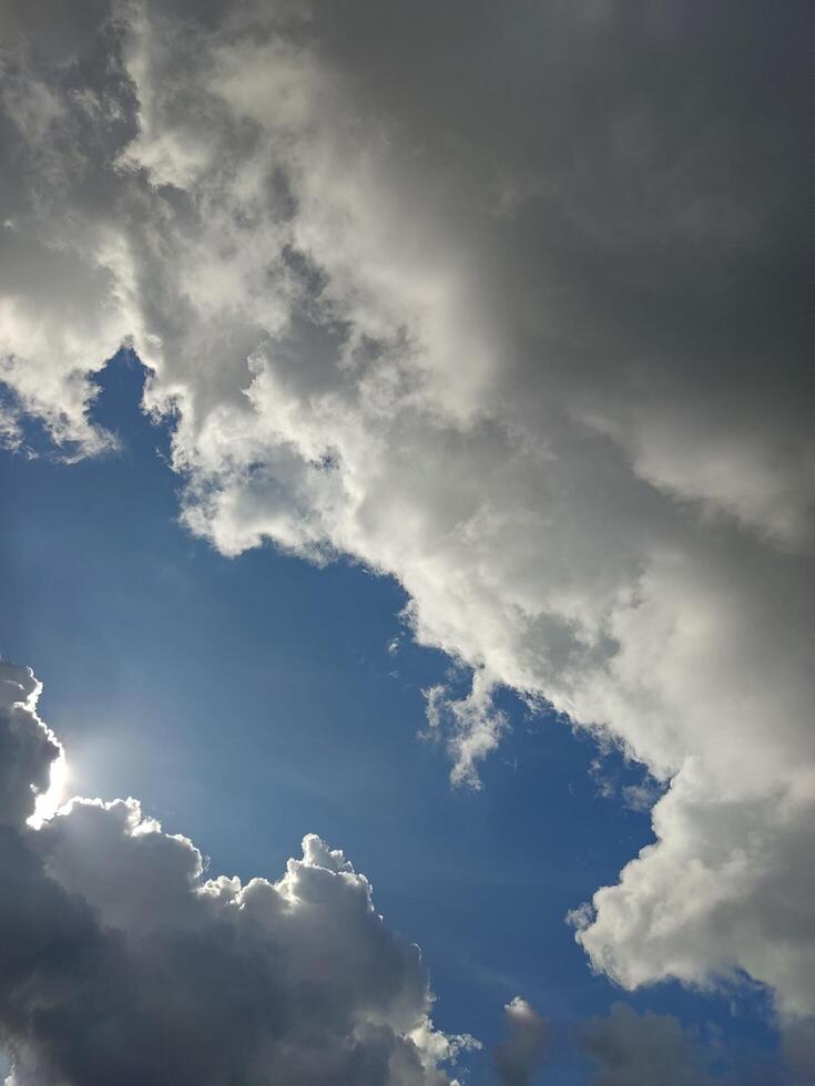 beautiful clouds are in the sky photo