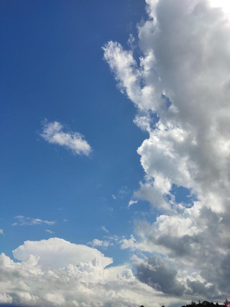 beautiful clouds are in the sky photo