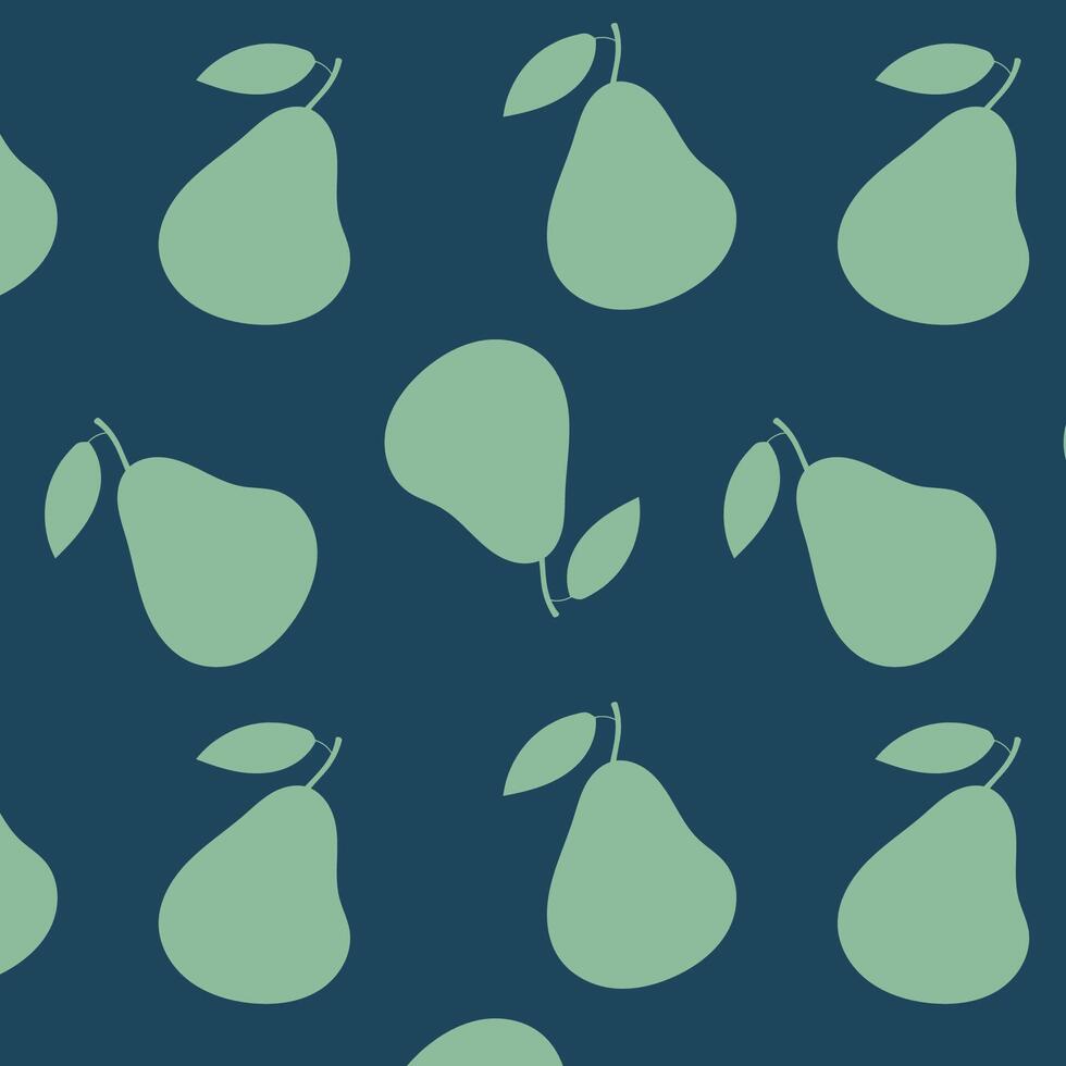 Hand drawn pear pattern. Hand drawn texture for fabric, packaging, textiles, wallpaper, clothing vector