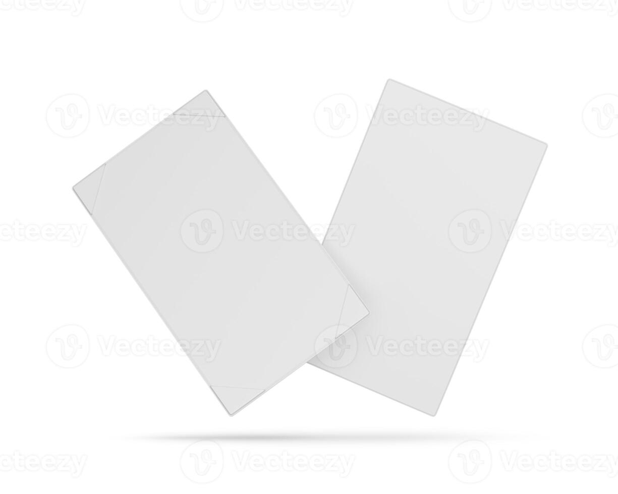 Elegant White Menu with List of Dishes for Restaurant Dining photo