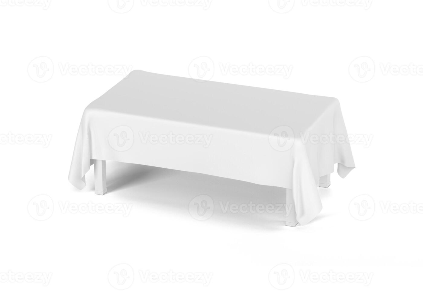 Elegant Dining Table with White Tablecloth for a Stylish and Cozy Setting photo