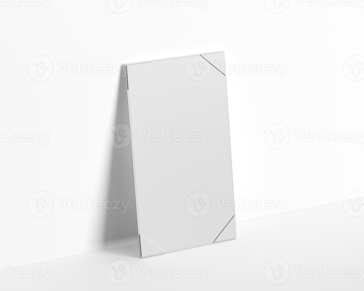 Elegant White Menu with List of Dishes for Restaurant Dining photo