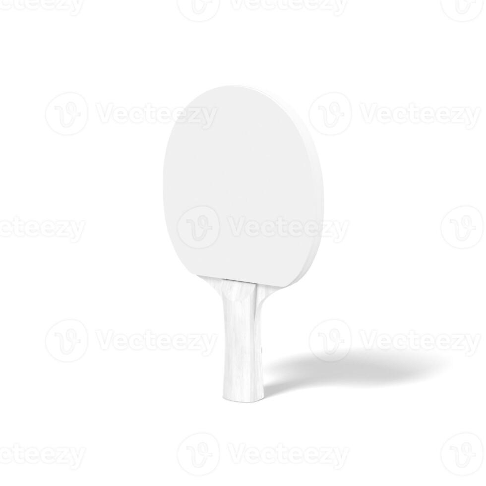 A ping pong paddle on a white background photo