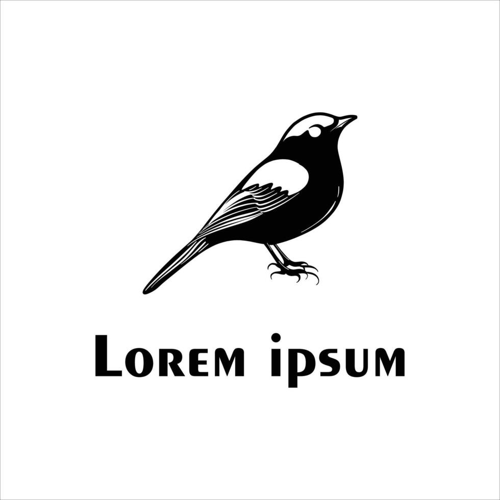 Crow logo template design vector