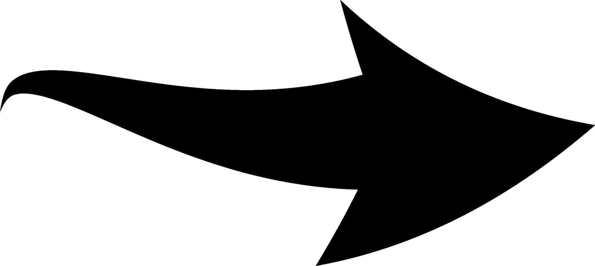 Abstract right black arrow icon vector
