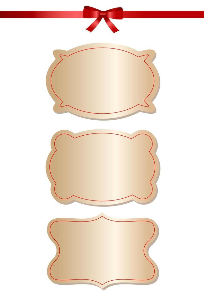 Christmas and New Year stickers. Great background for your congratulations. vector