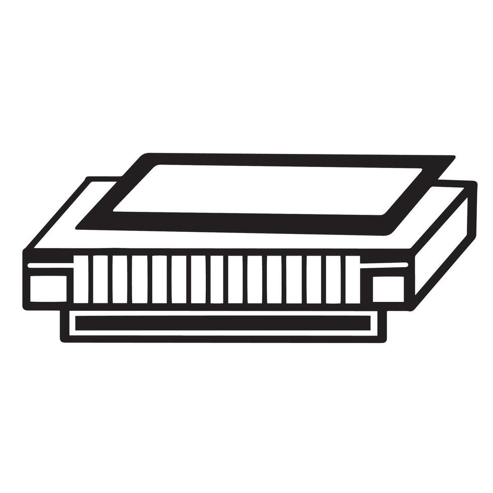 harmonica icon solid style element illustration vector