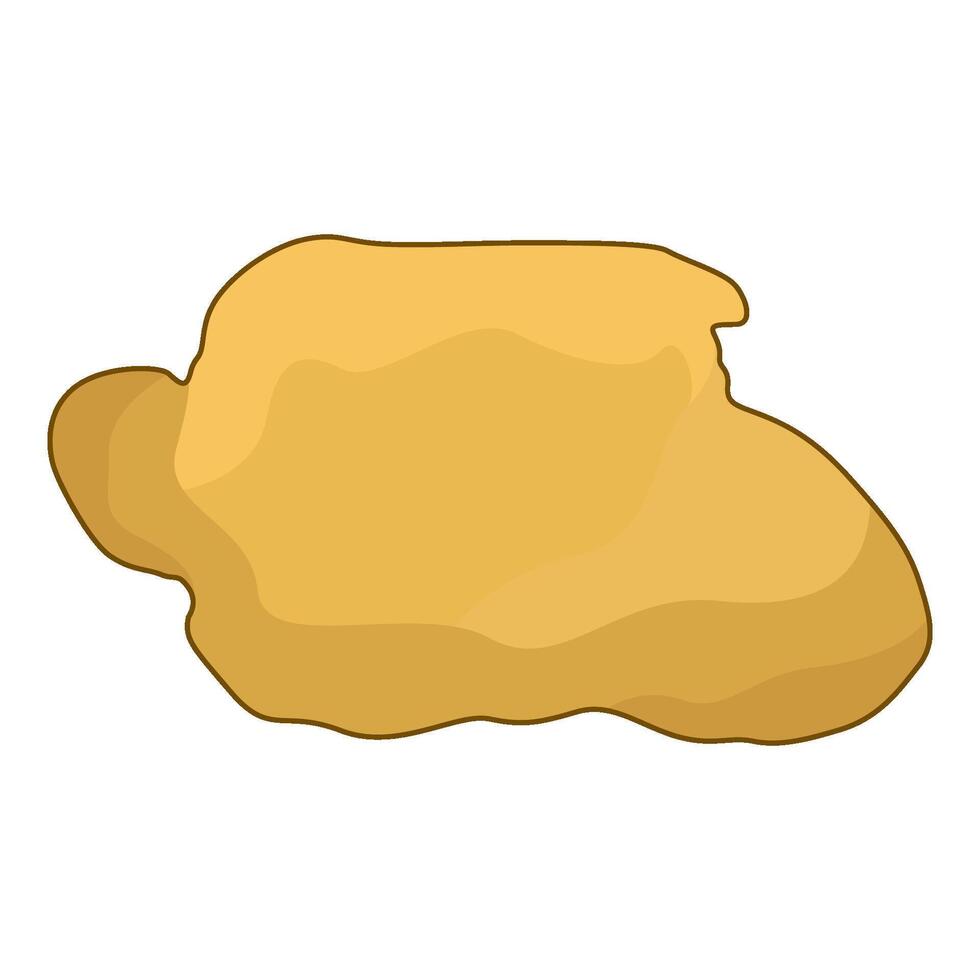 illustration of gold nugget vector
