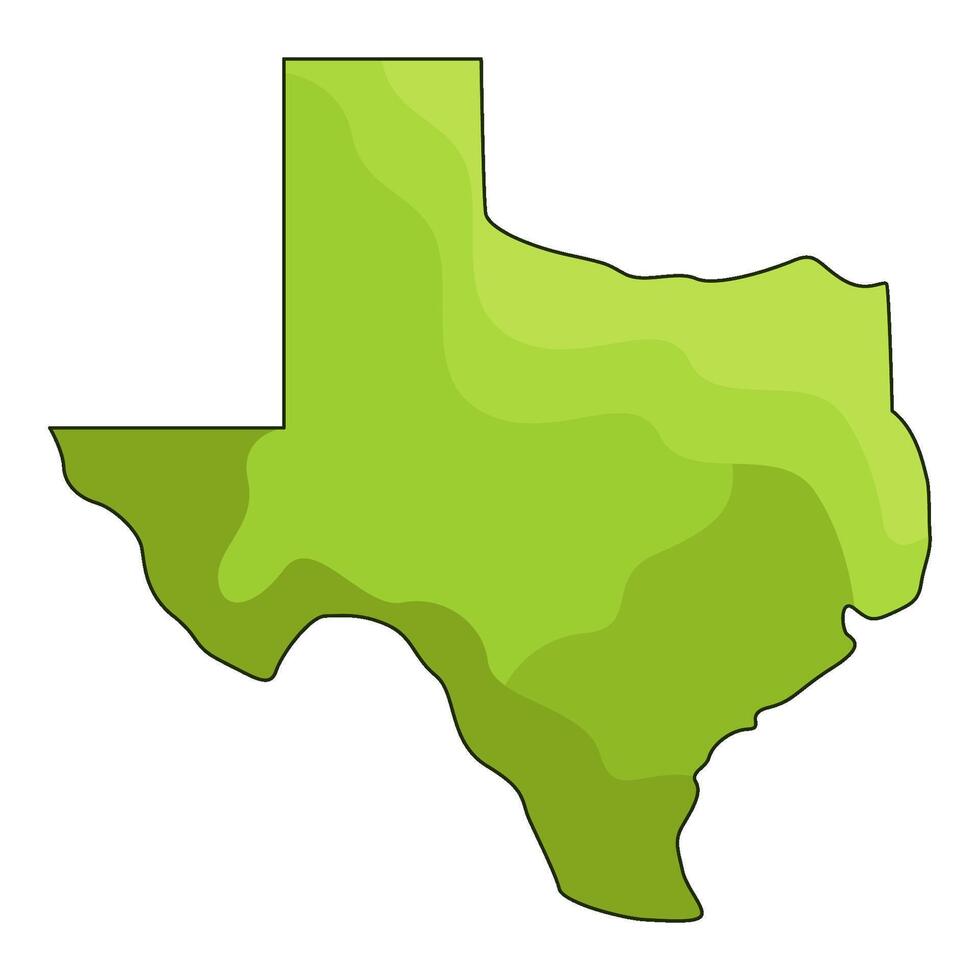 illustration of texas map vector