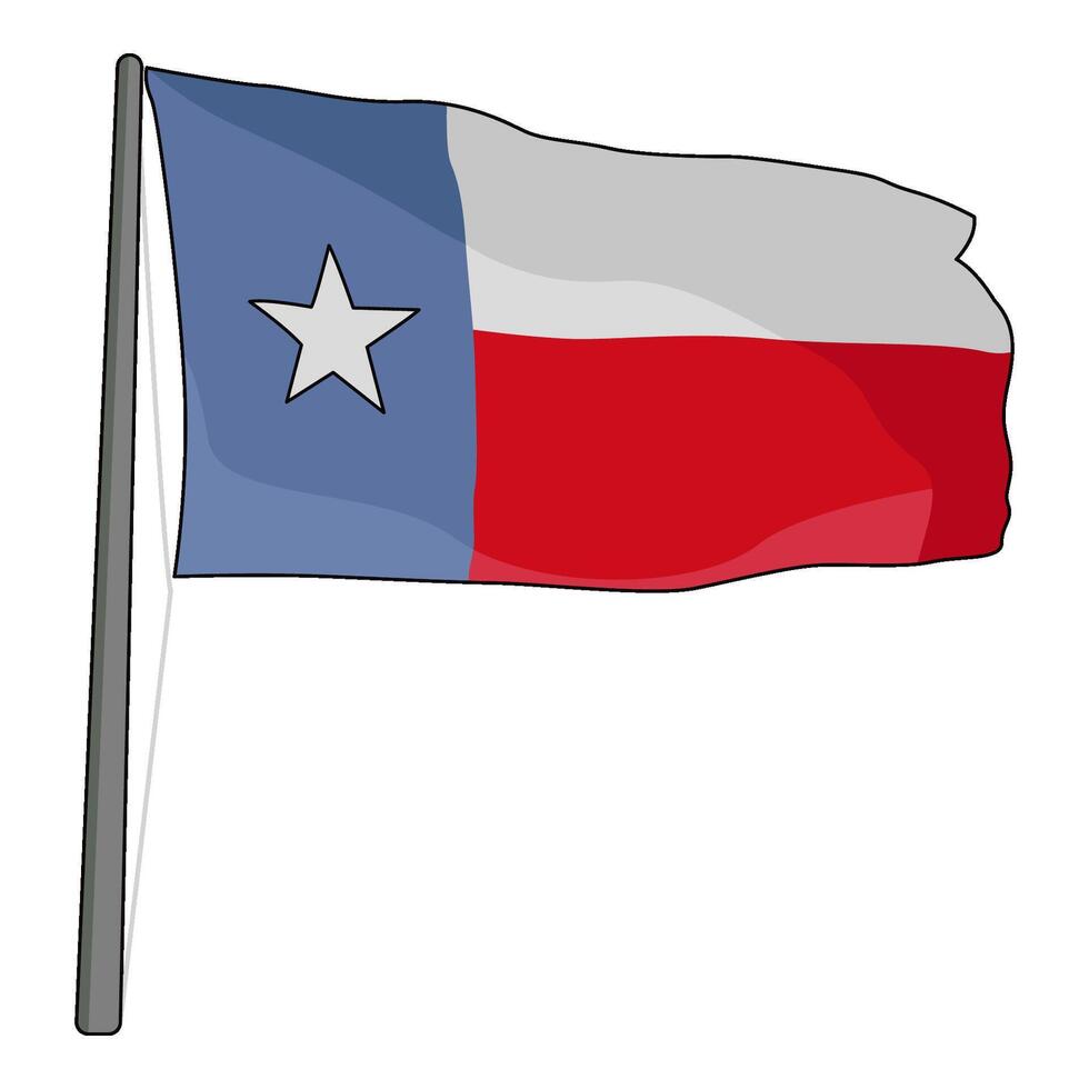 illustration of texas flag vector