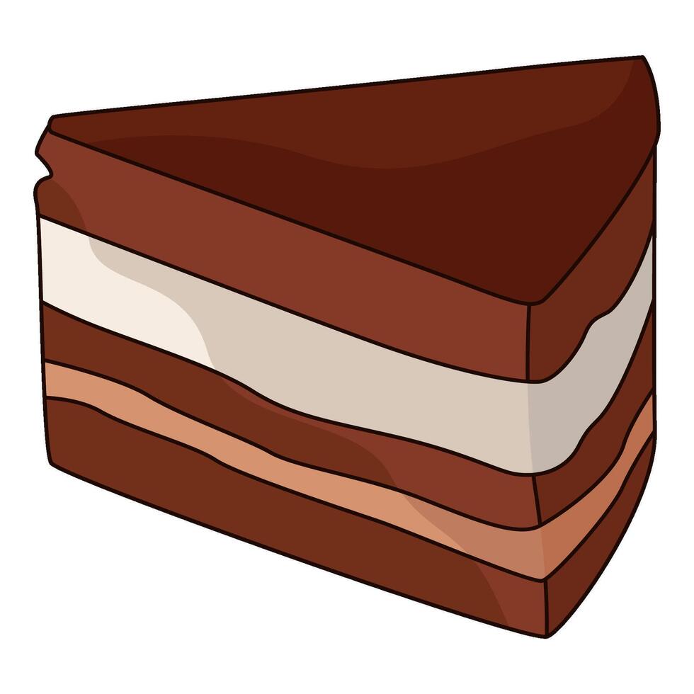illustration of cake slice vector