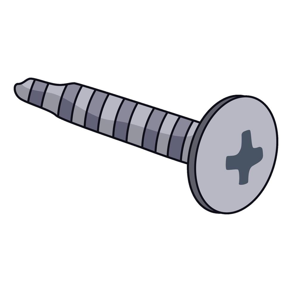 illustration of screw bolt vector