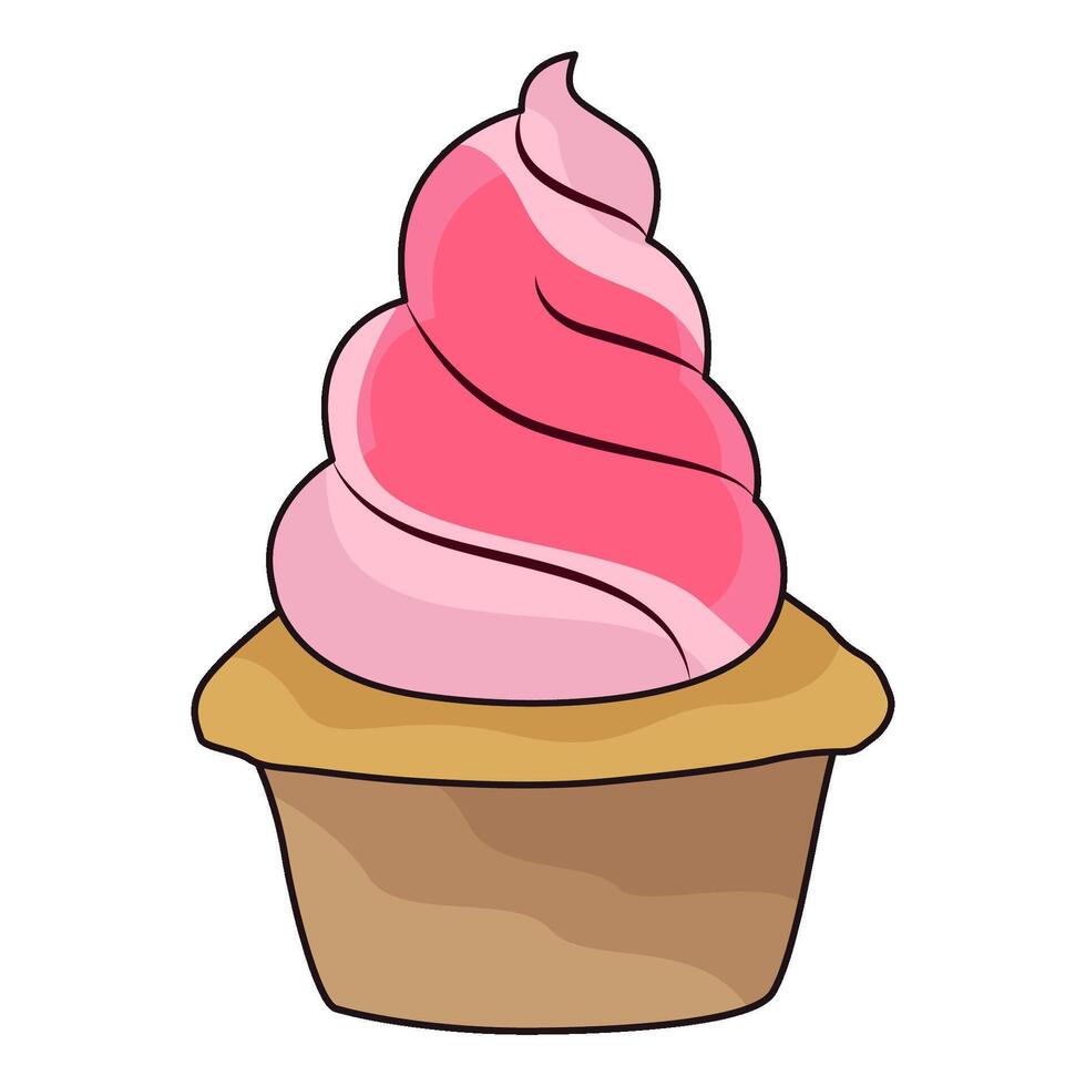 illustration of cupcake vector