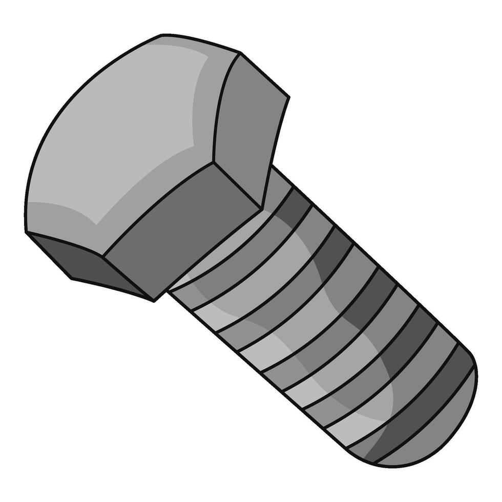illustration of screw bolt vector