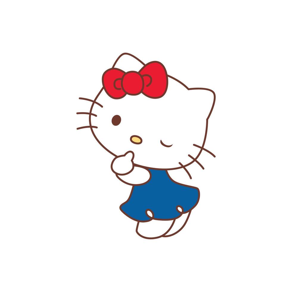 Beauty Hello Kitty vector