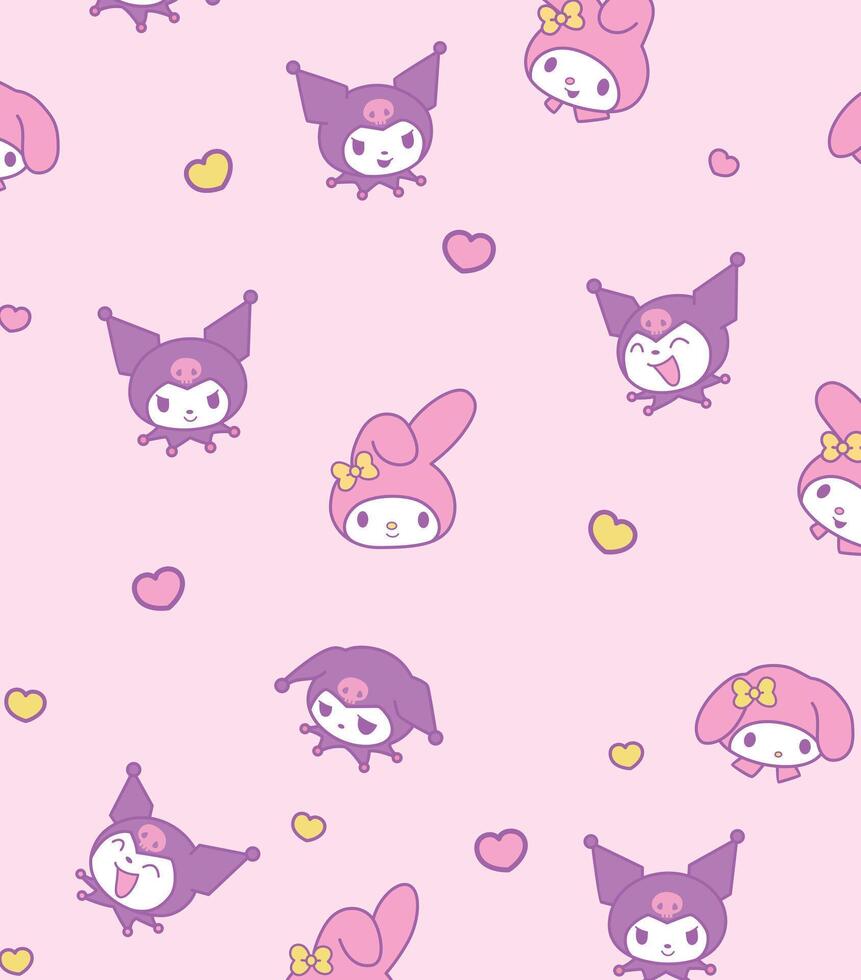 Melody with Kuromi Pattern vector